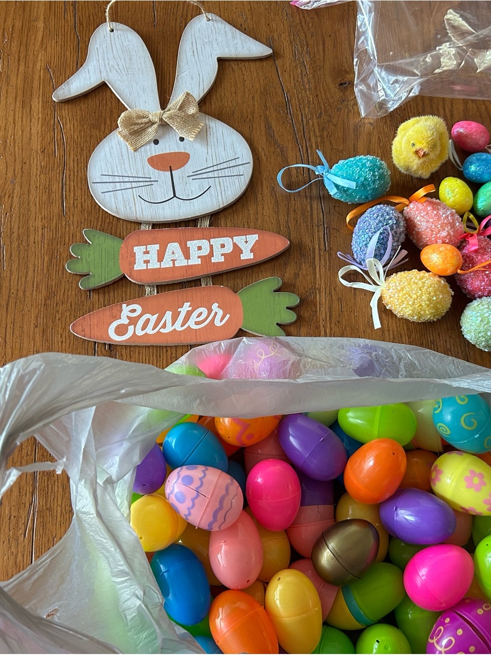 Assorted Easter Baskets, Eggs and decorations